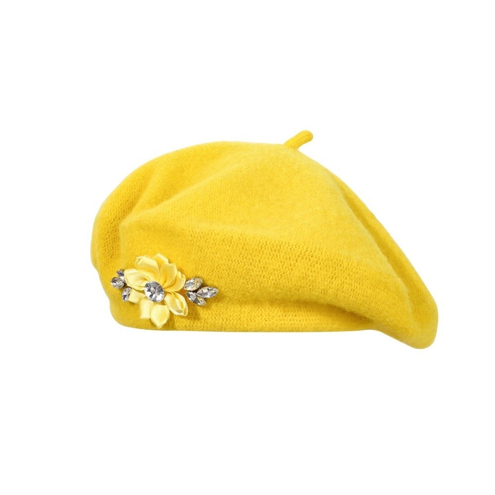 Elegant Solid Color Wool Beret - Beret French Wool review and price