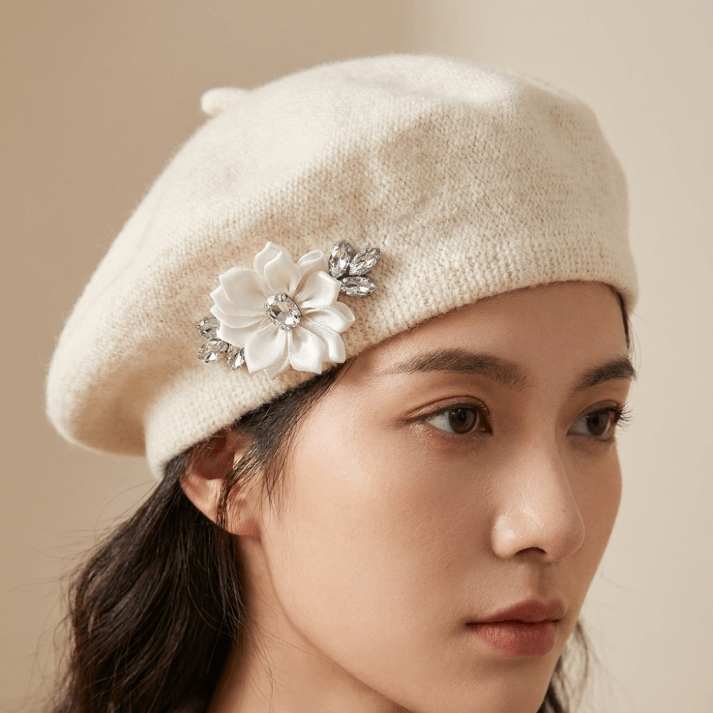 Sweet Solid Color Wool Beret C - Beret French Wool review and price