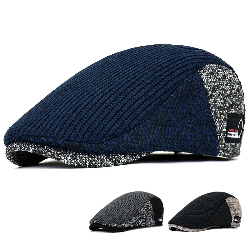 Men Newsboy Hats Thick Autumn  - Snapback Hat Flat review and price