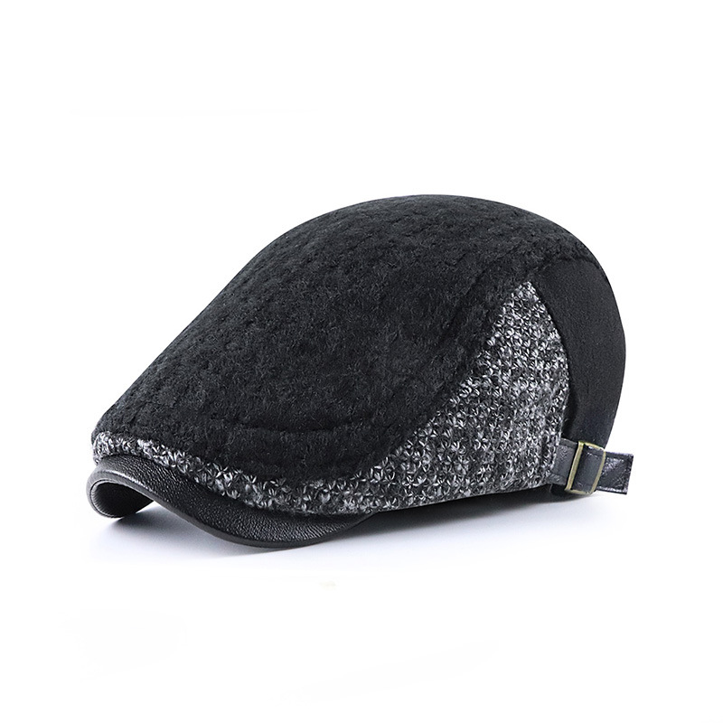 Men Newsboy Hats Thick Autumn  - Snapback Hat Flat review and price